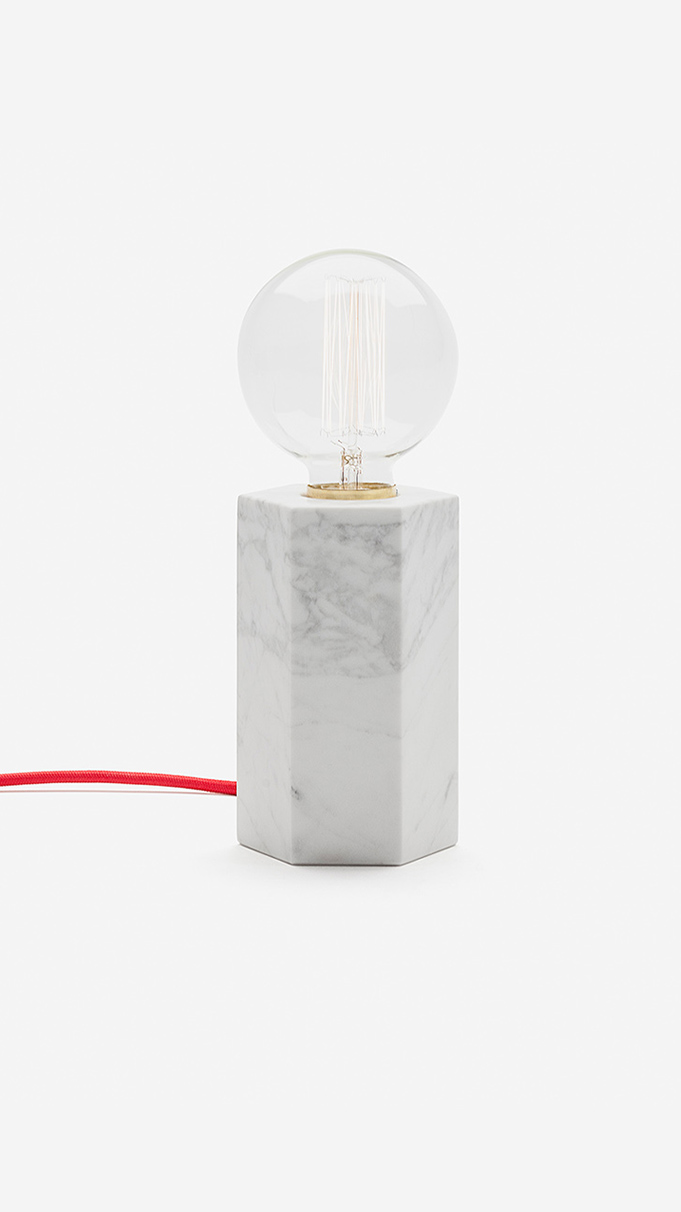Marblelous hex Lamp