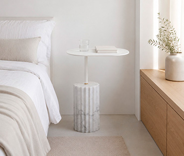 Column side table Marquina L